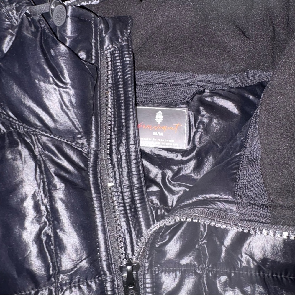 NEW Free People x FP Movement Patricia Packable Puffer Jacket in Shiny Black - Picture 14 of 16